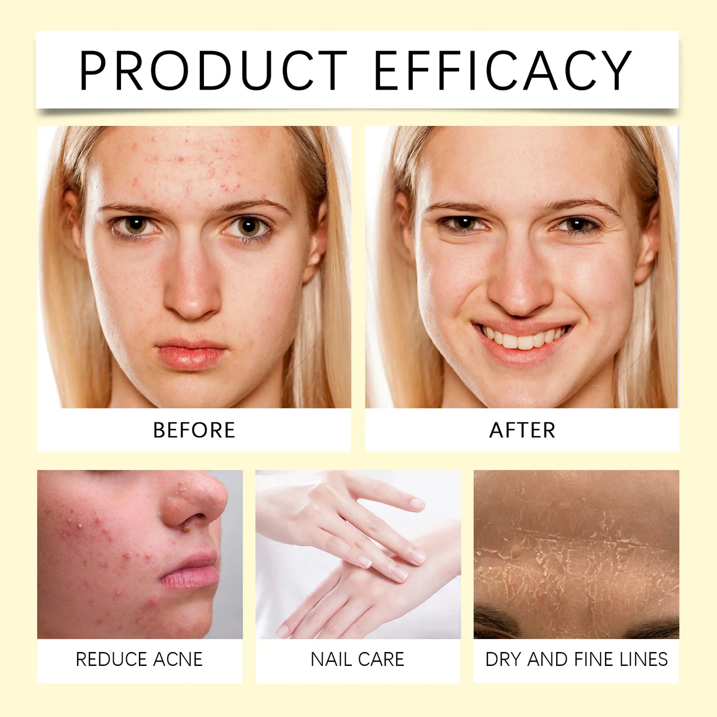 60ml Natural Vitamin E Essential Oil For Massage Skin Care Scraping Shower Face Body Nail Hair Eyelash Care Universal Daily Care